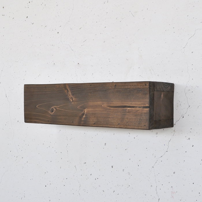 Hanah Home Raf300 Estantería de Pared de Madera Natural